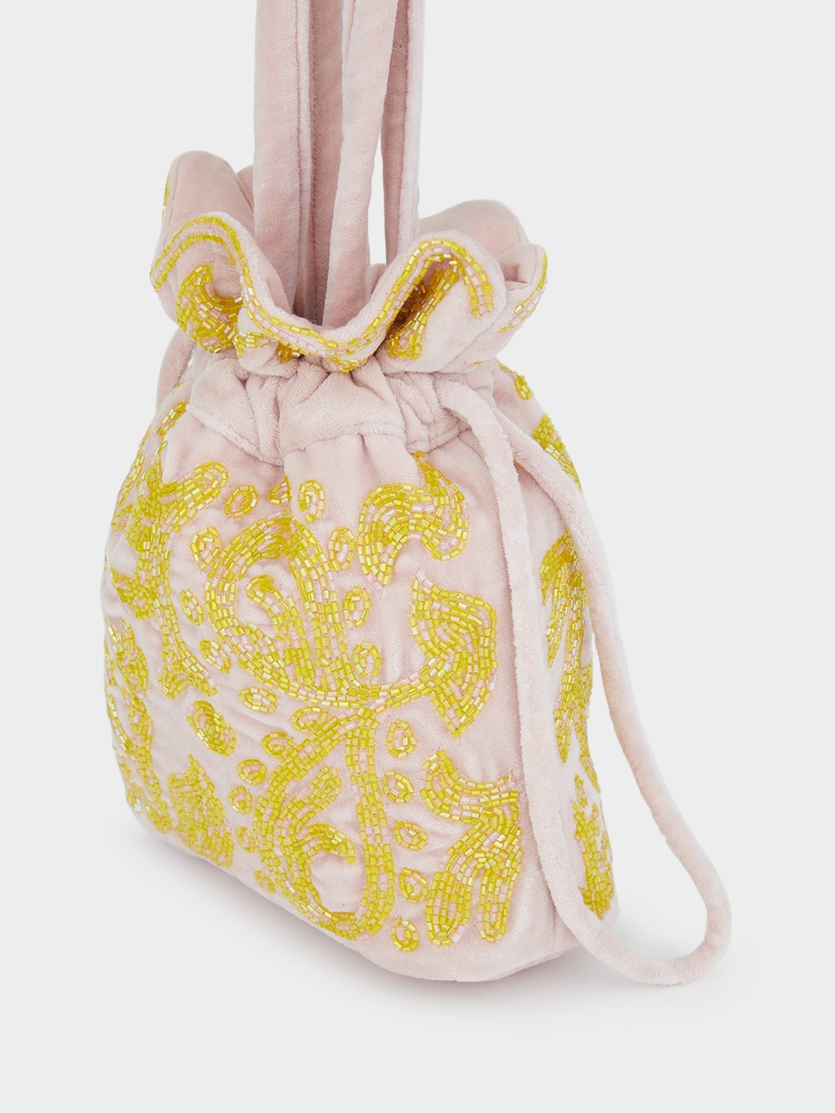 【新品未使用】HVISK pouch beaded paisley ポーチ　巾着