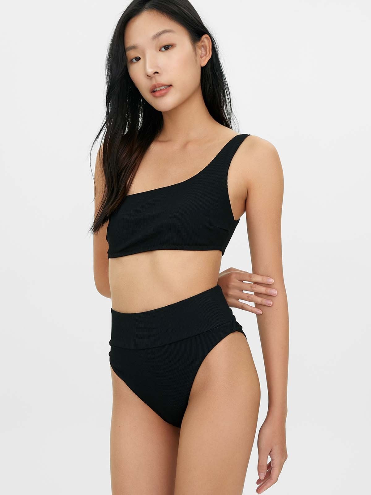 Aerie ribbed high shop waisted bikini bottom