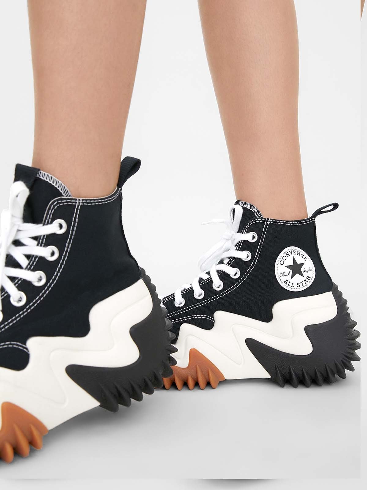 Run Star Motion Canvas Platform Hi Black Pomelo Fashion