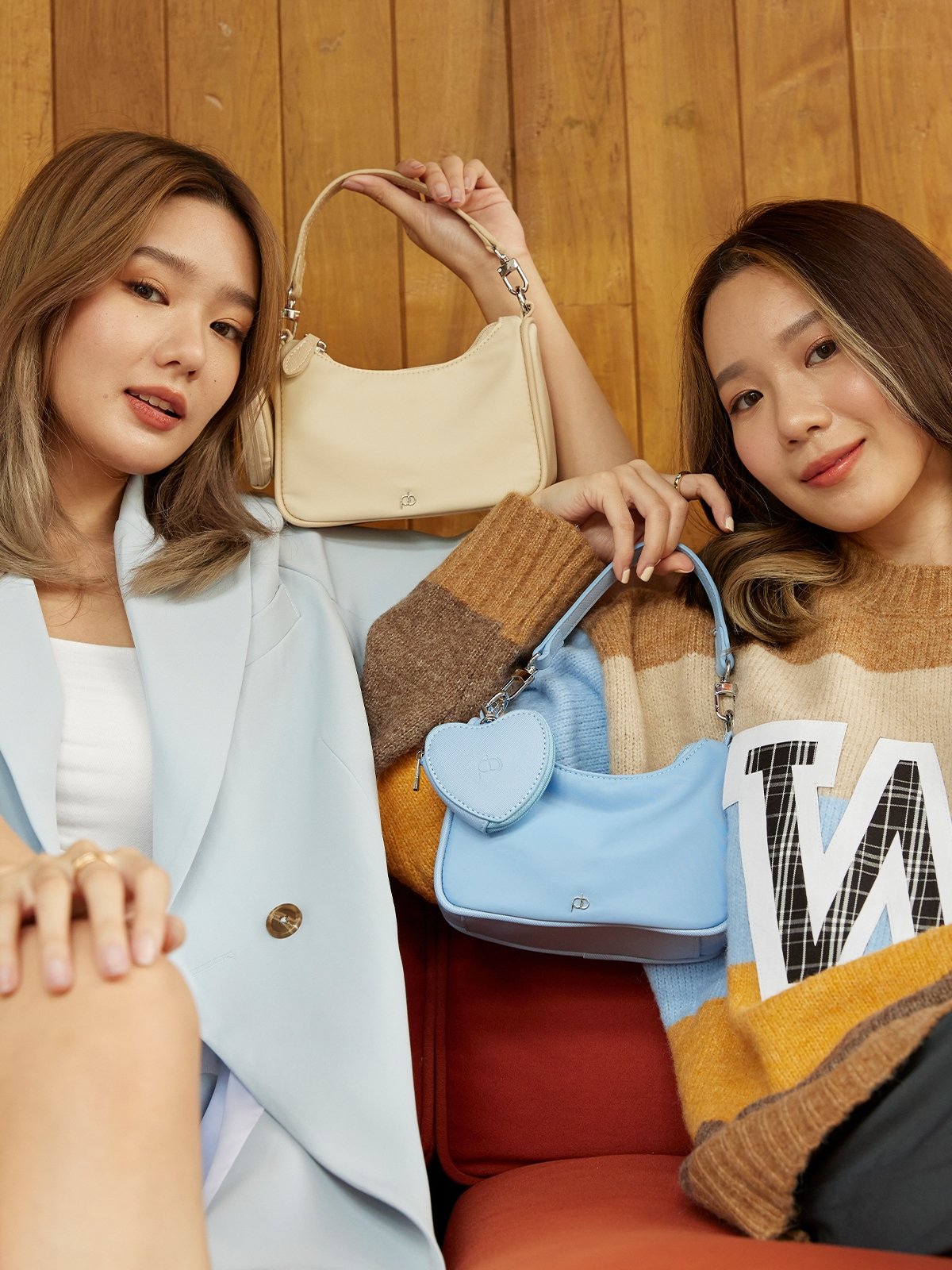 Coral shoulder clearance bag