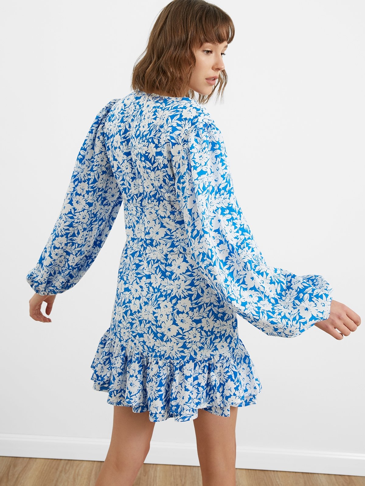 Free people clearance rebecca ruffle dress