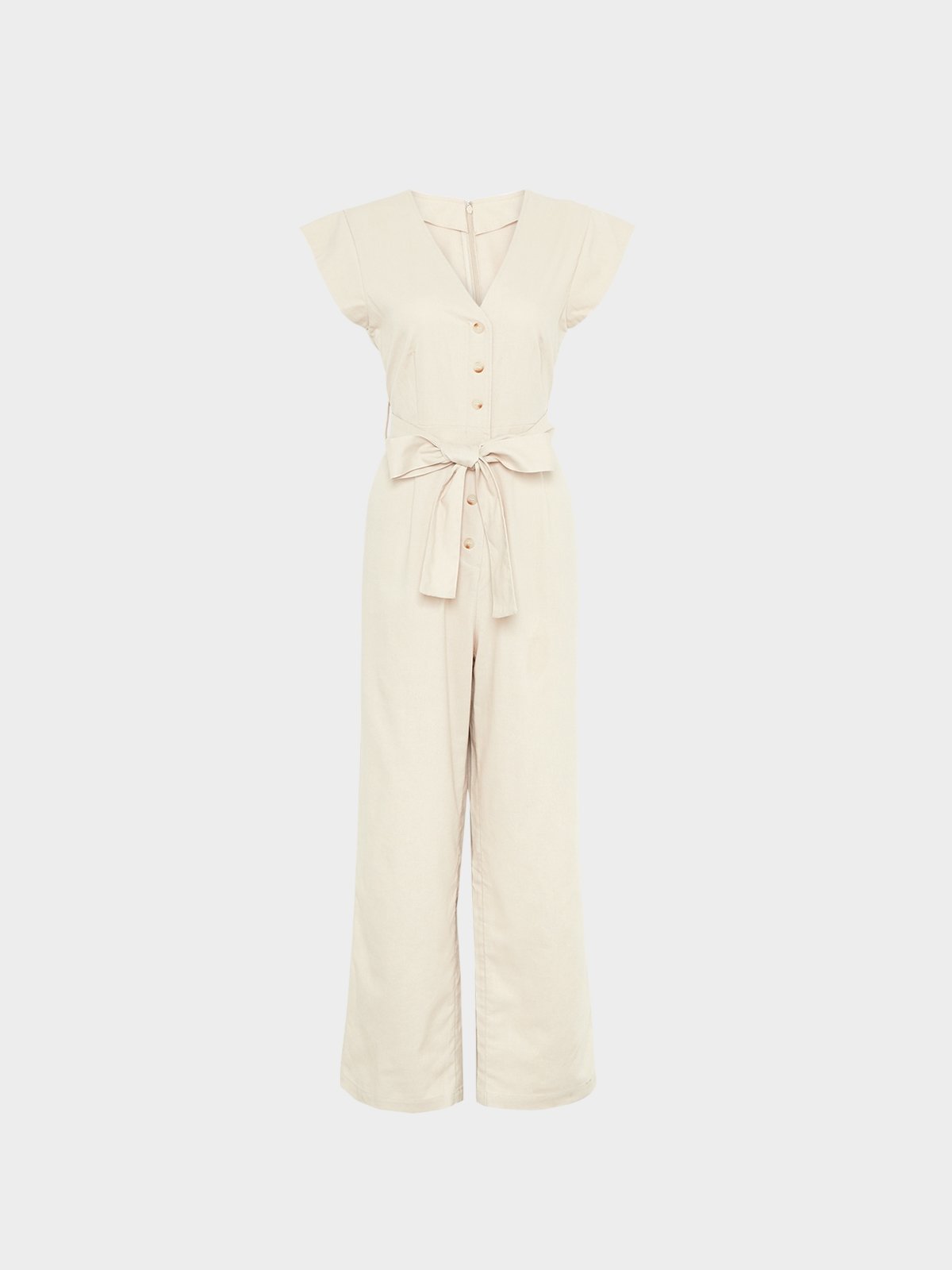 Sana linen button jumpsuit discount