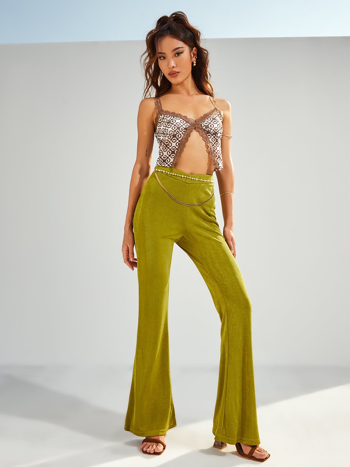 Yellow on sale flare pants