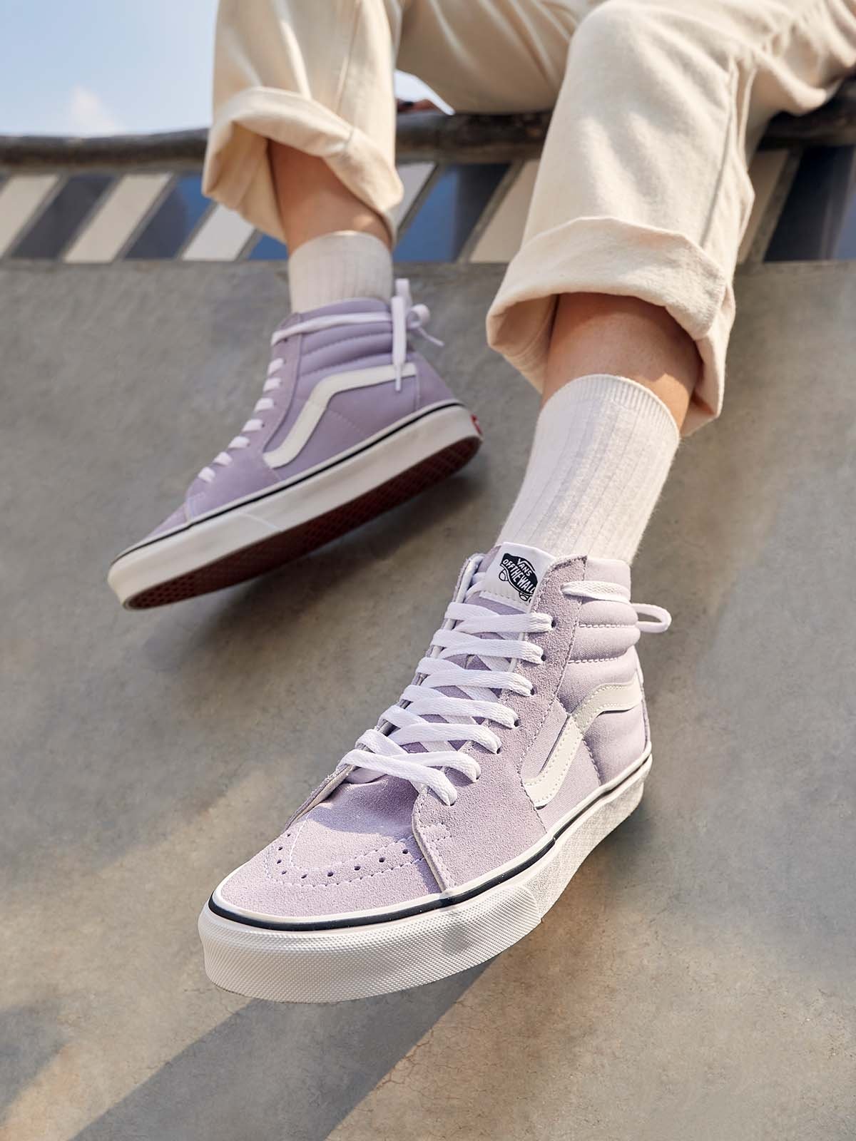 Lavender vans hotsell sk8 hi