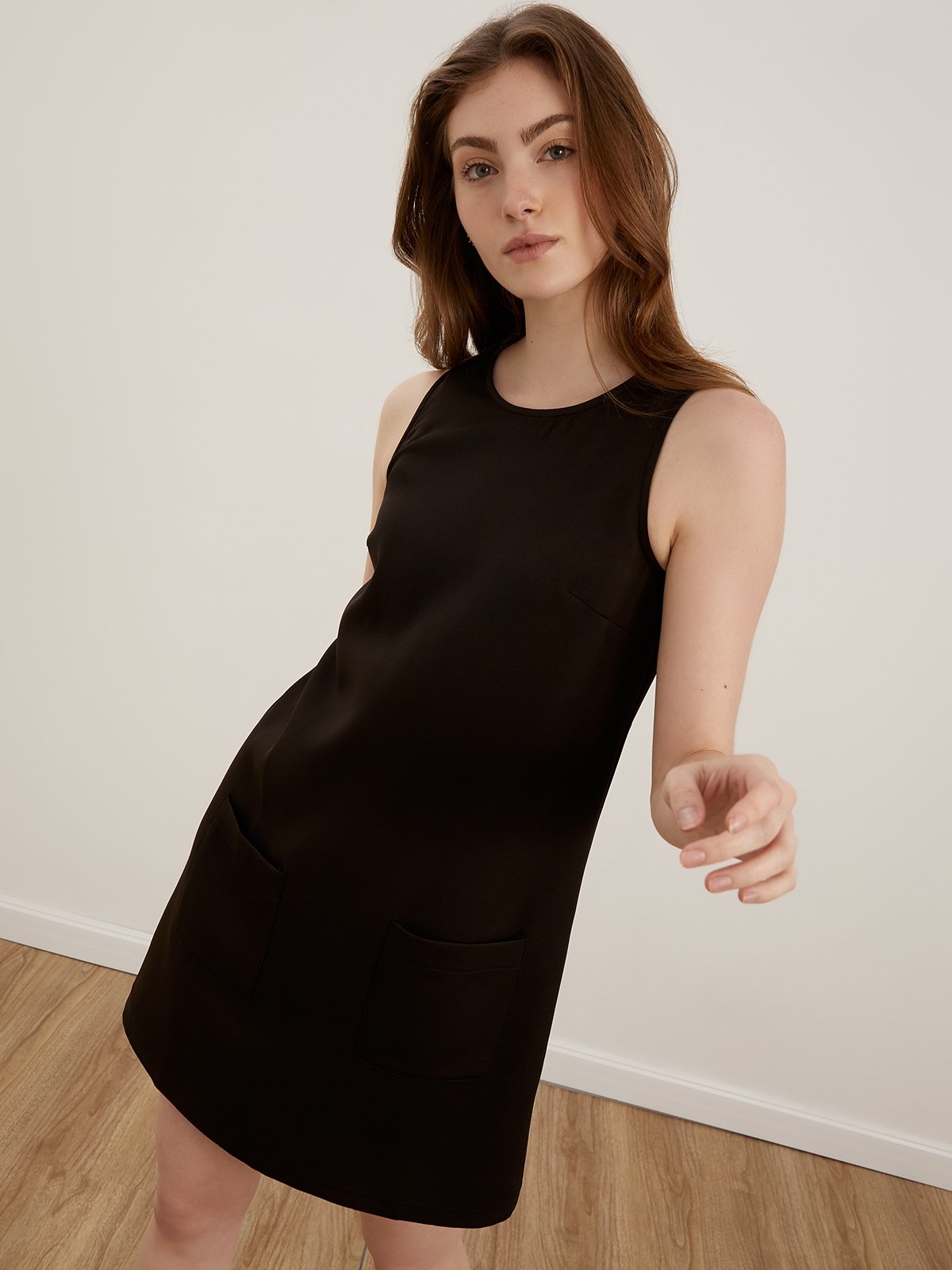 Sleeveless Mini Dress Black Pomelo Fashion