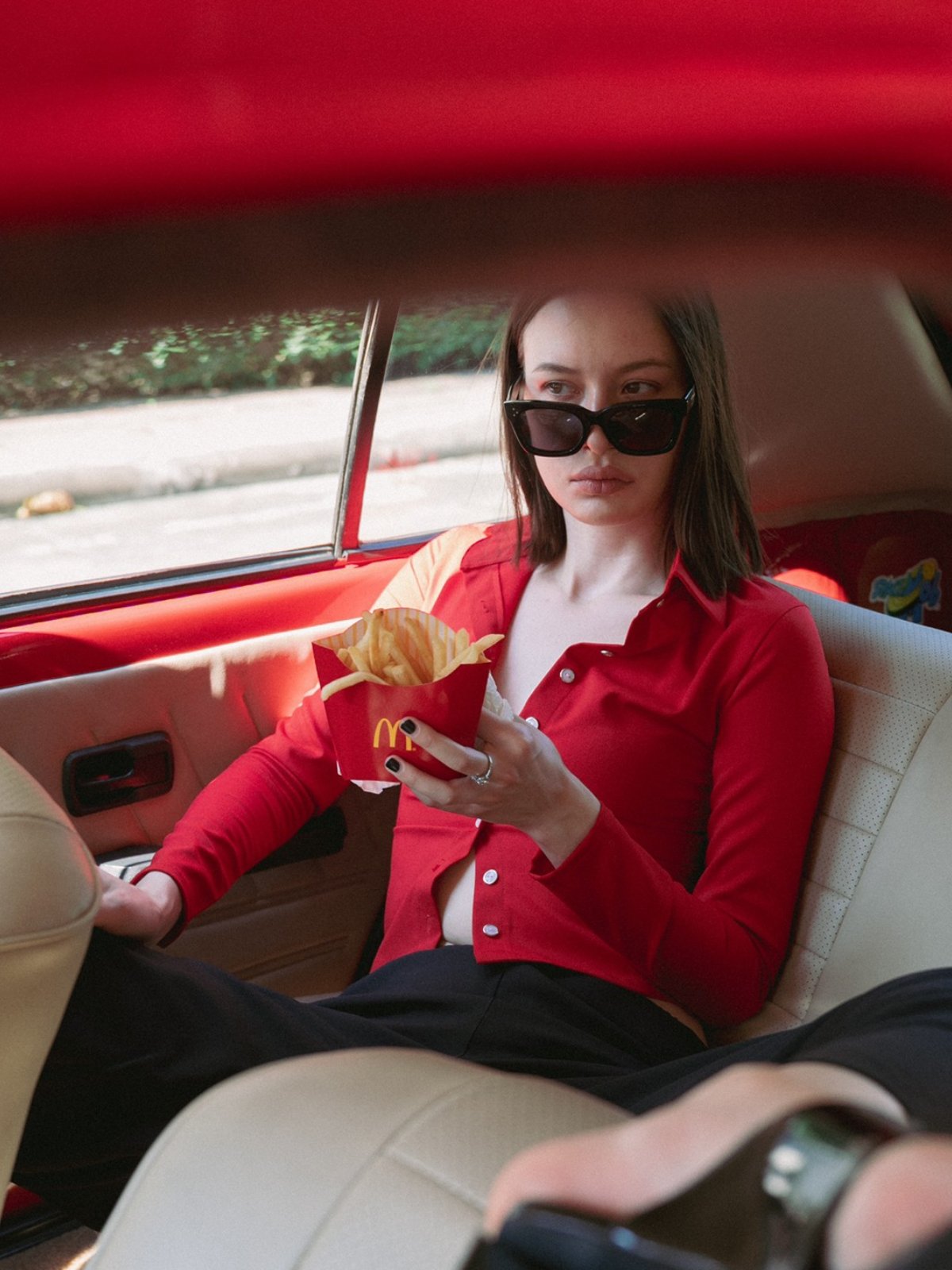 Carco Long Sleeve Top Red Pomelo Fashion