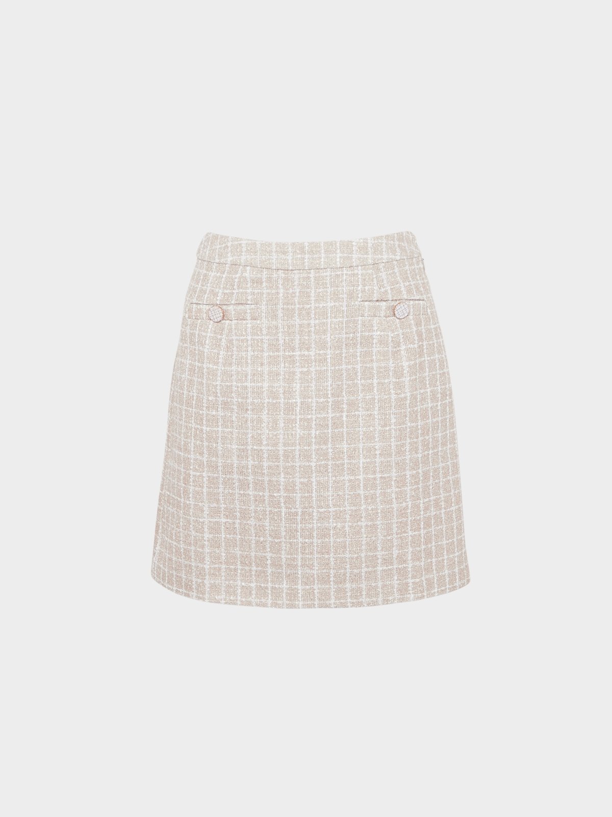 Tweed skirt beige online