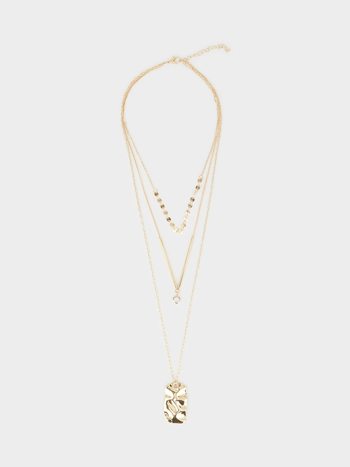 Necklace With Bead Diamond And Ceramics 