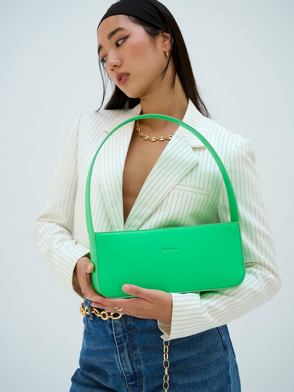 Giza Handbag Neon Green Pomelo Fashion