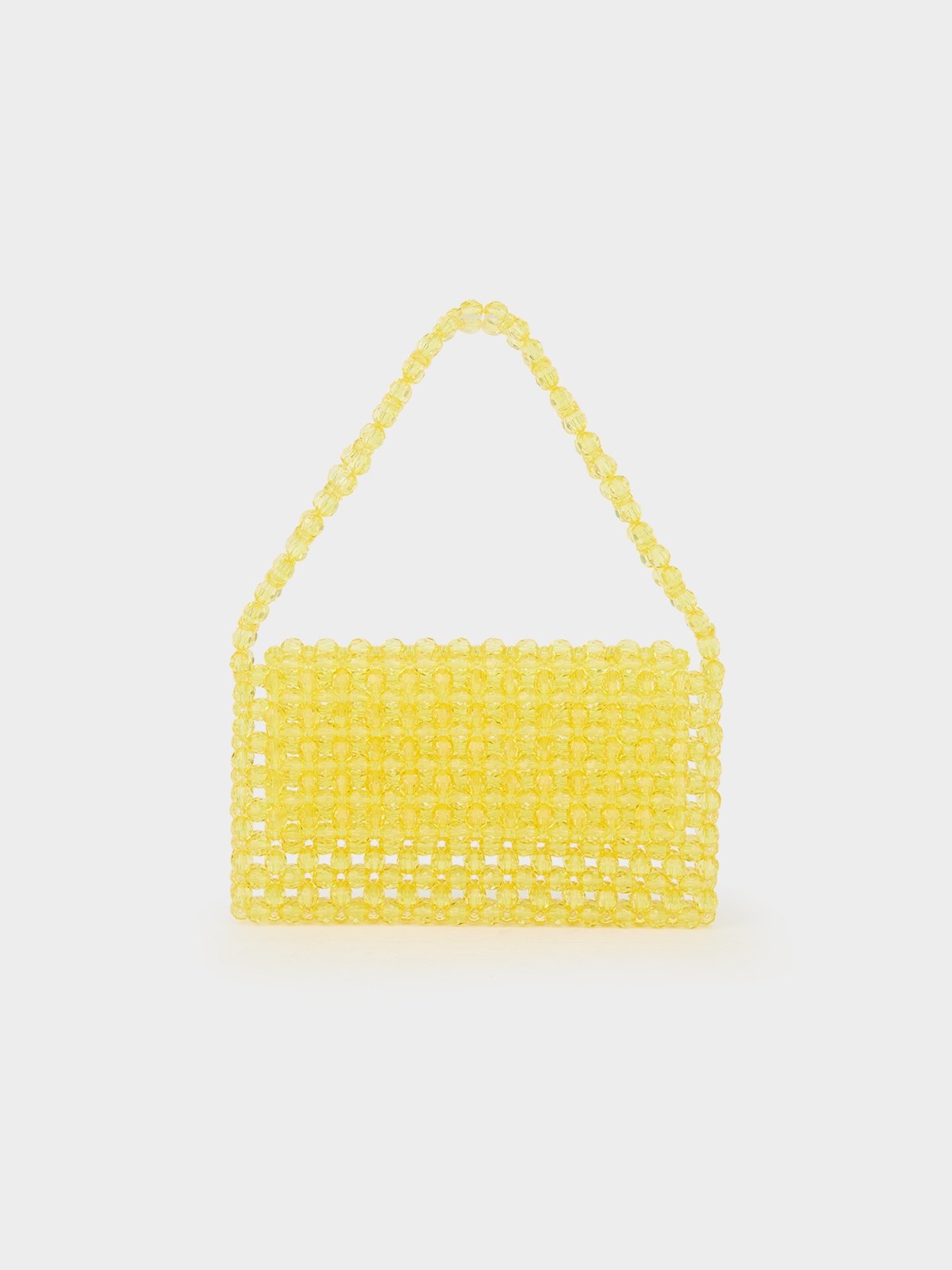 Pale yellow clutch bag store