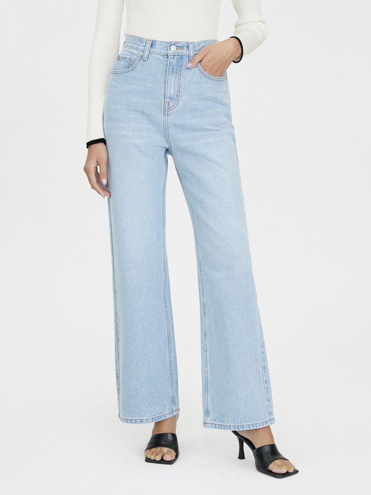 Light blue high waisted jeggings best sale