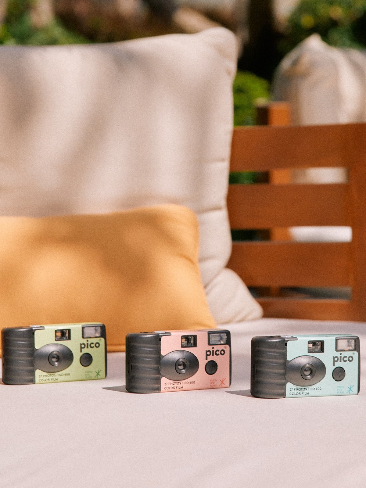 Camera Film Flash Aqua Pomelo Fashion