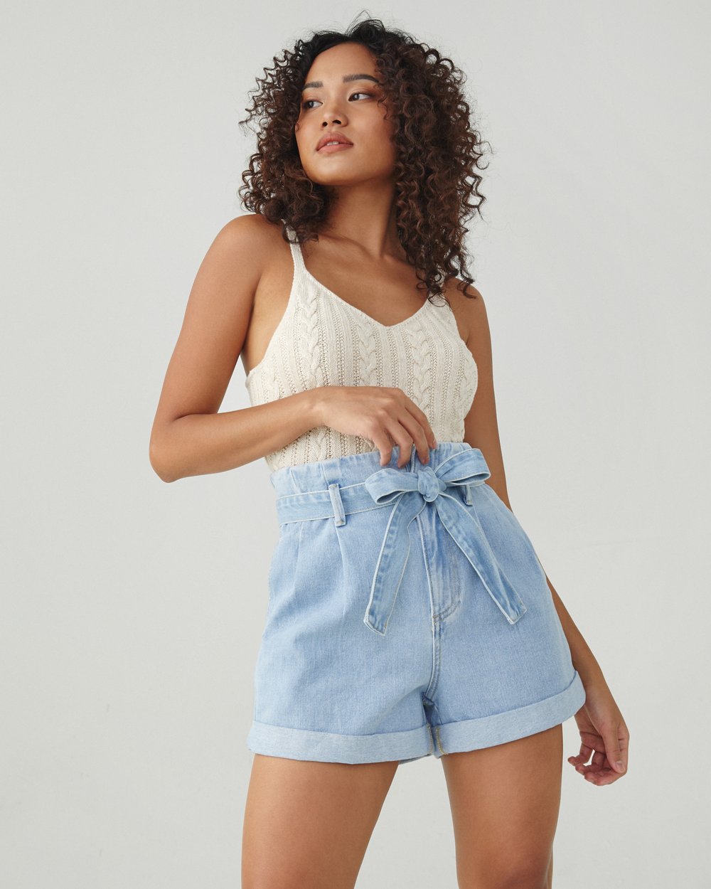 Womens Plus Size Paperbag Shorts Dressy Summer Elastic Waist Wide Leg Flowy Comfy Lounge Shorts Womens Plus Size Paperbag Shorts Dressy Summer Elastic Waist Wide Leg Flowy Comfy Lounge Shorts