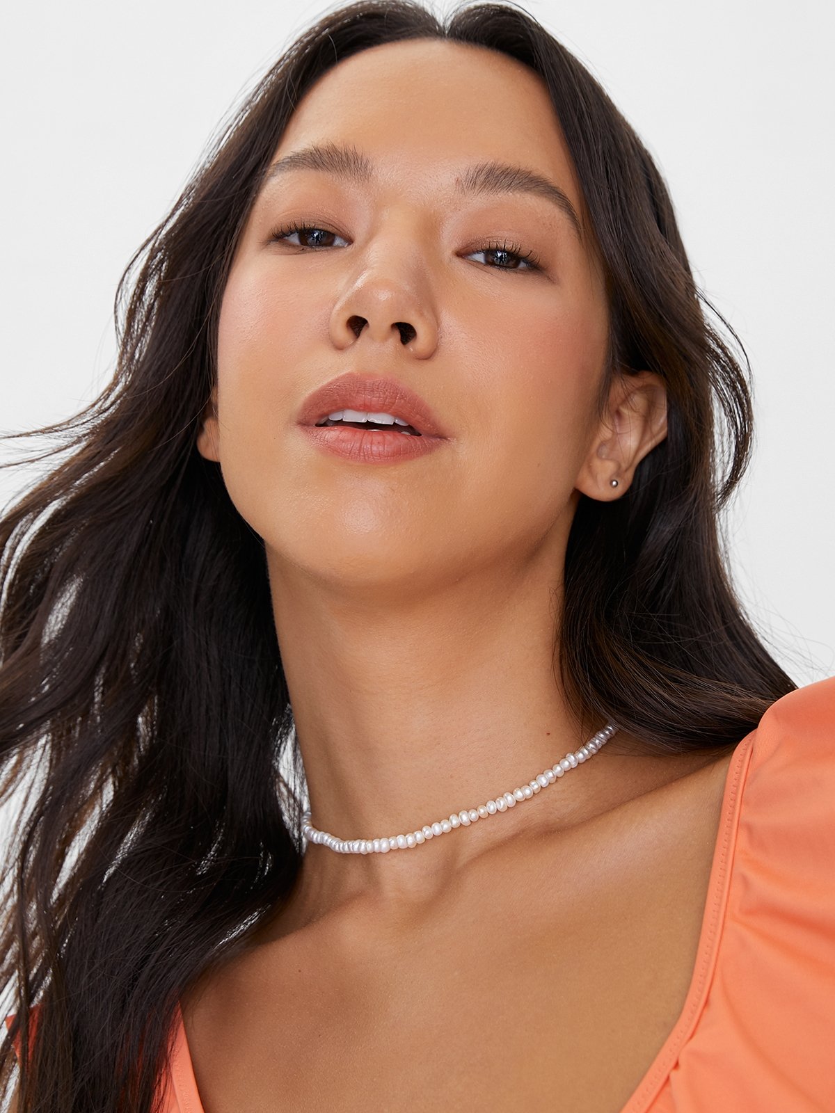 Petite Pearl Necklace - Pearl - Pomelo 
