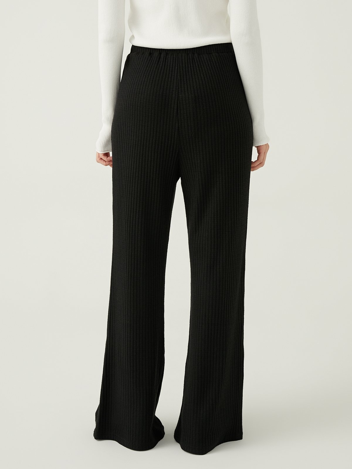 Flare Trousers Black