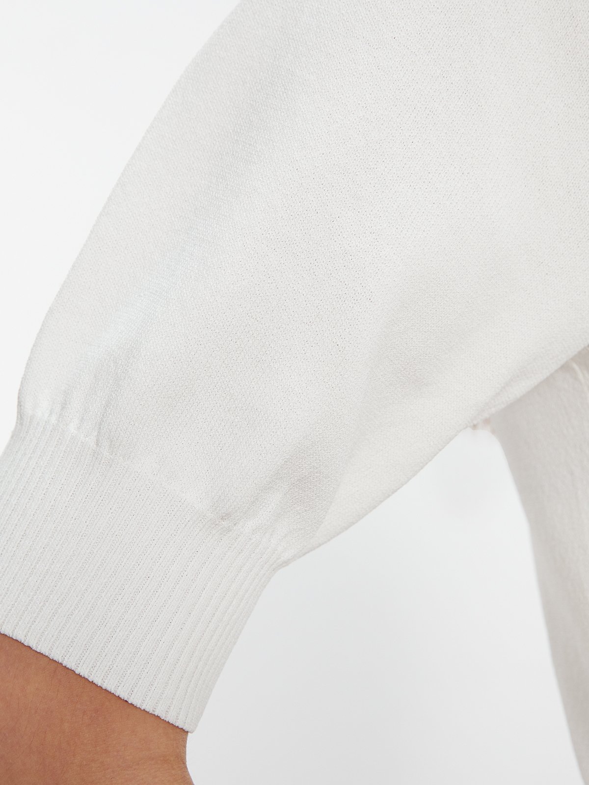 Half sleeve high hot sale low white blouse