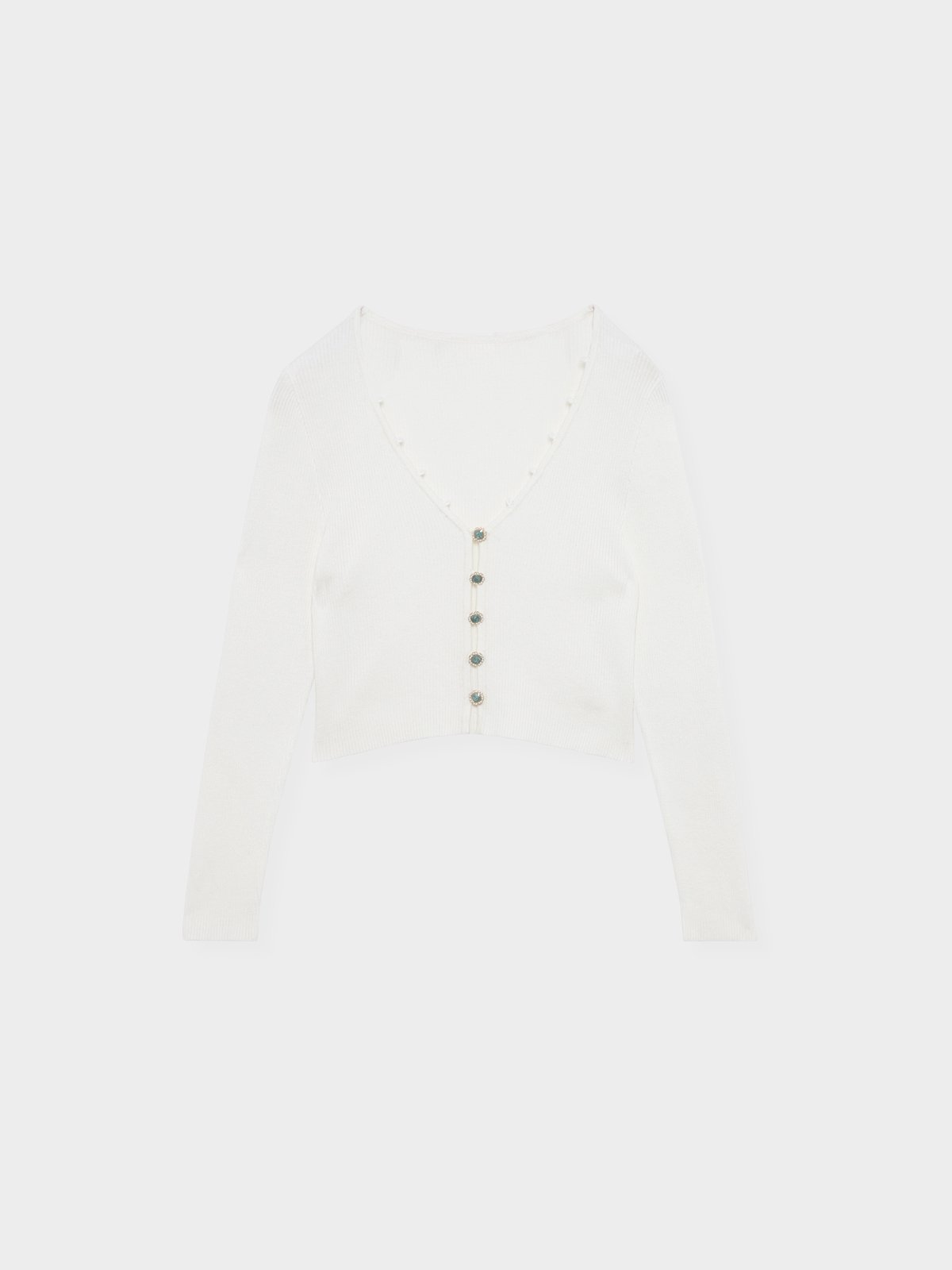White cardigan cheap button up
