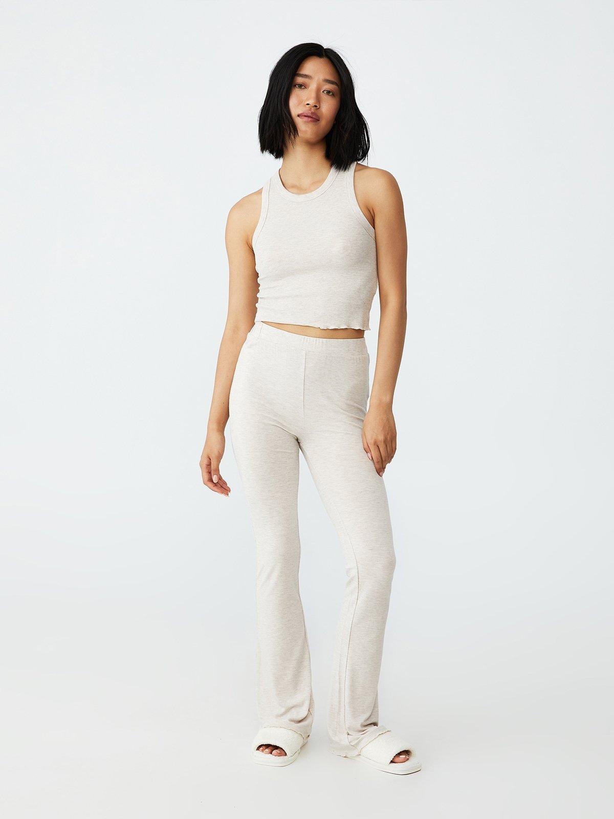 Sleep Recovery Petite Flare Pant Oak Pomelo Fashion