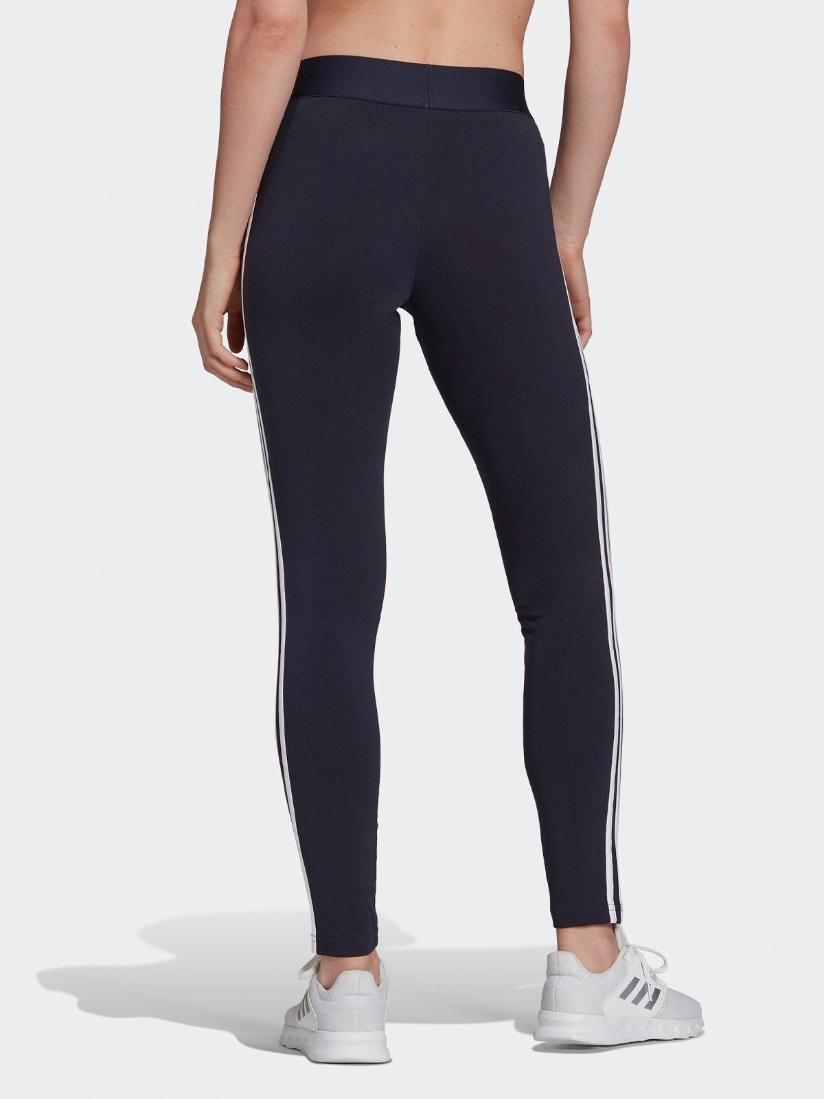 Adidas 3 shop stripe leggings navy