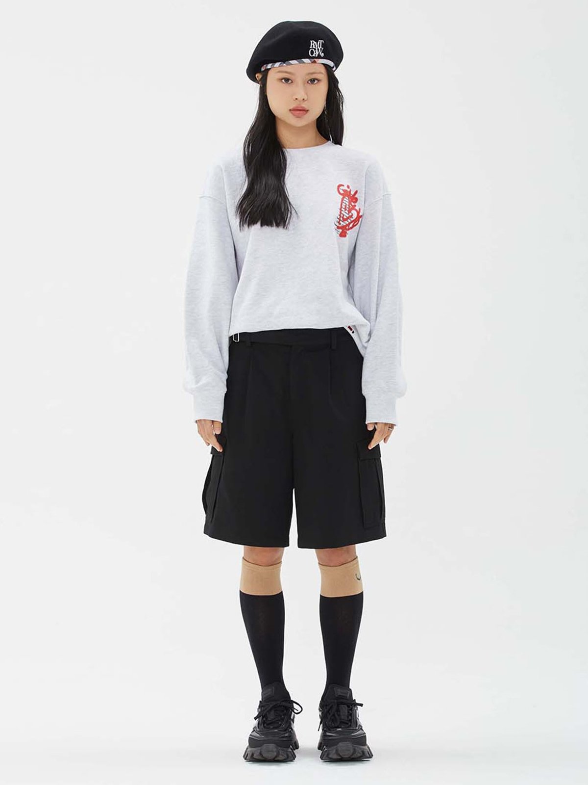Romantic Crown X Give Love Sweat Shirt - Light Grey - Pomelo