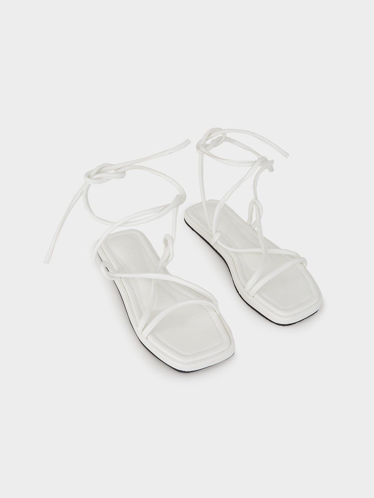 White deals line sandals