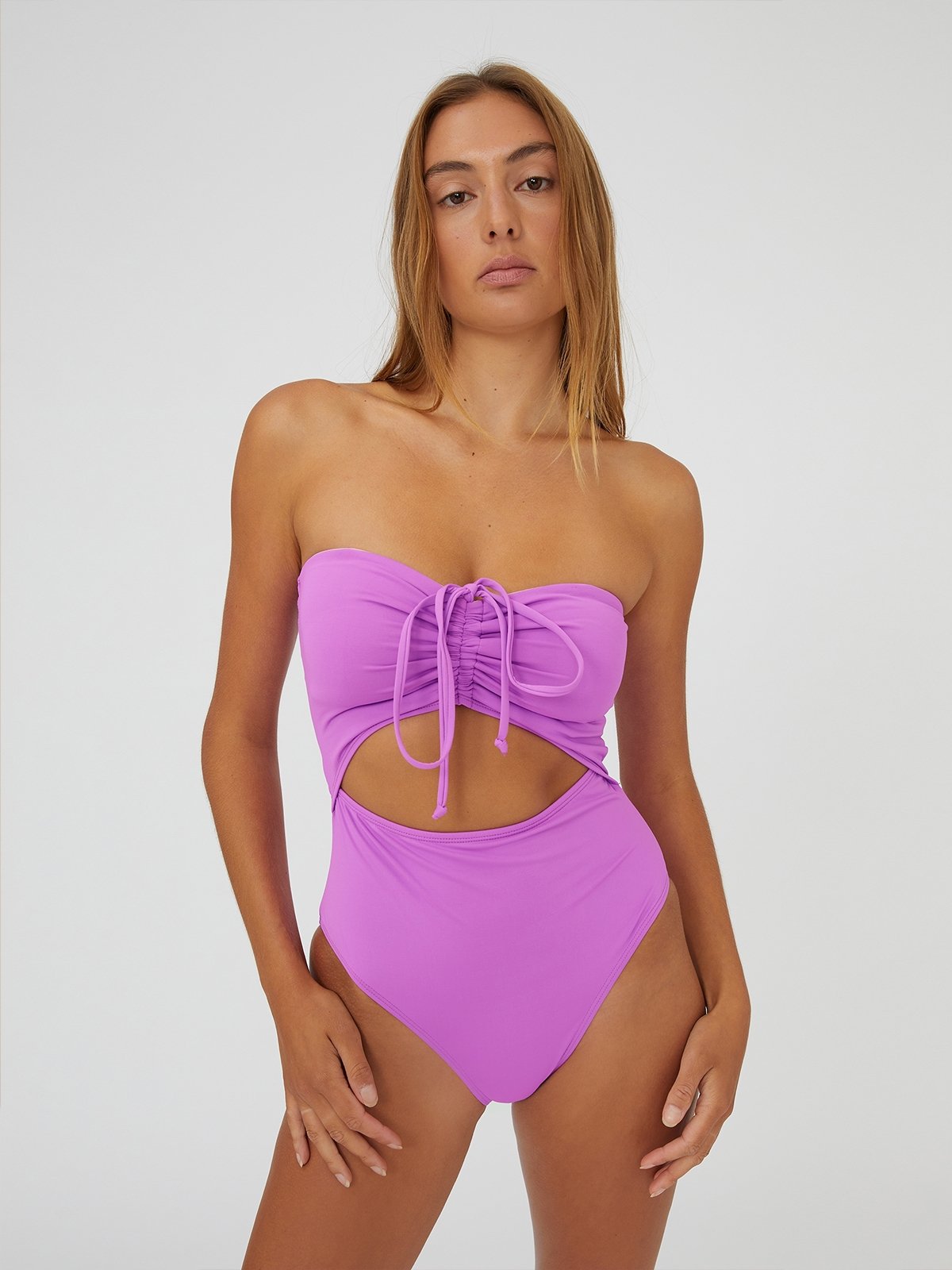 Tie front hot sale one piece