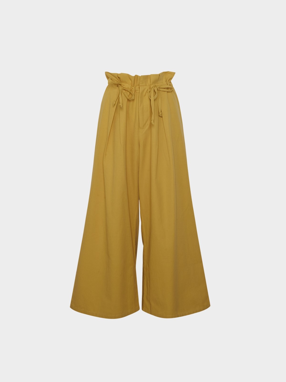 Wide leg mustard hotsell pants