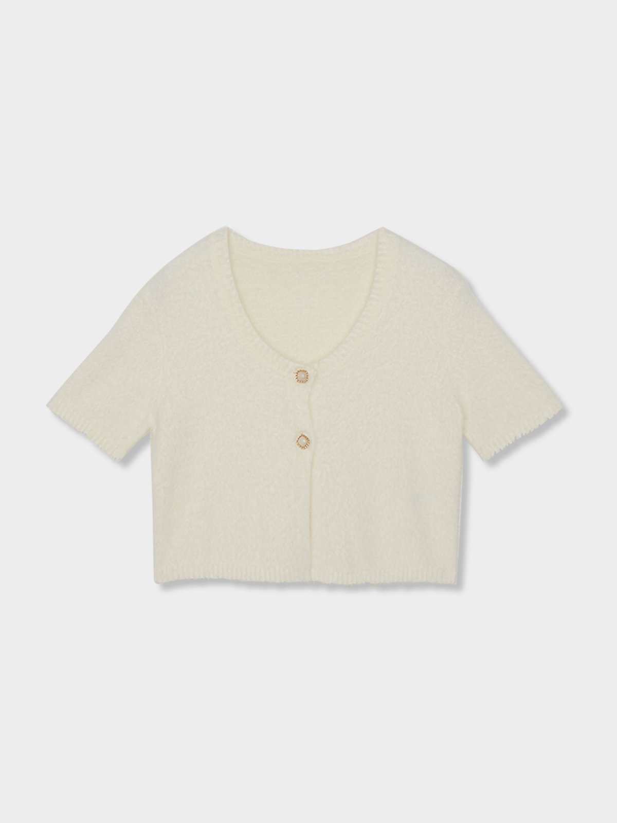 White sales half cardigan