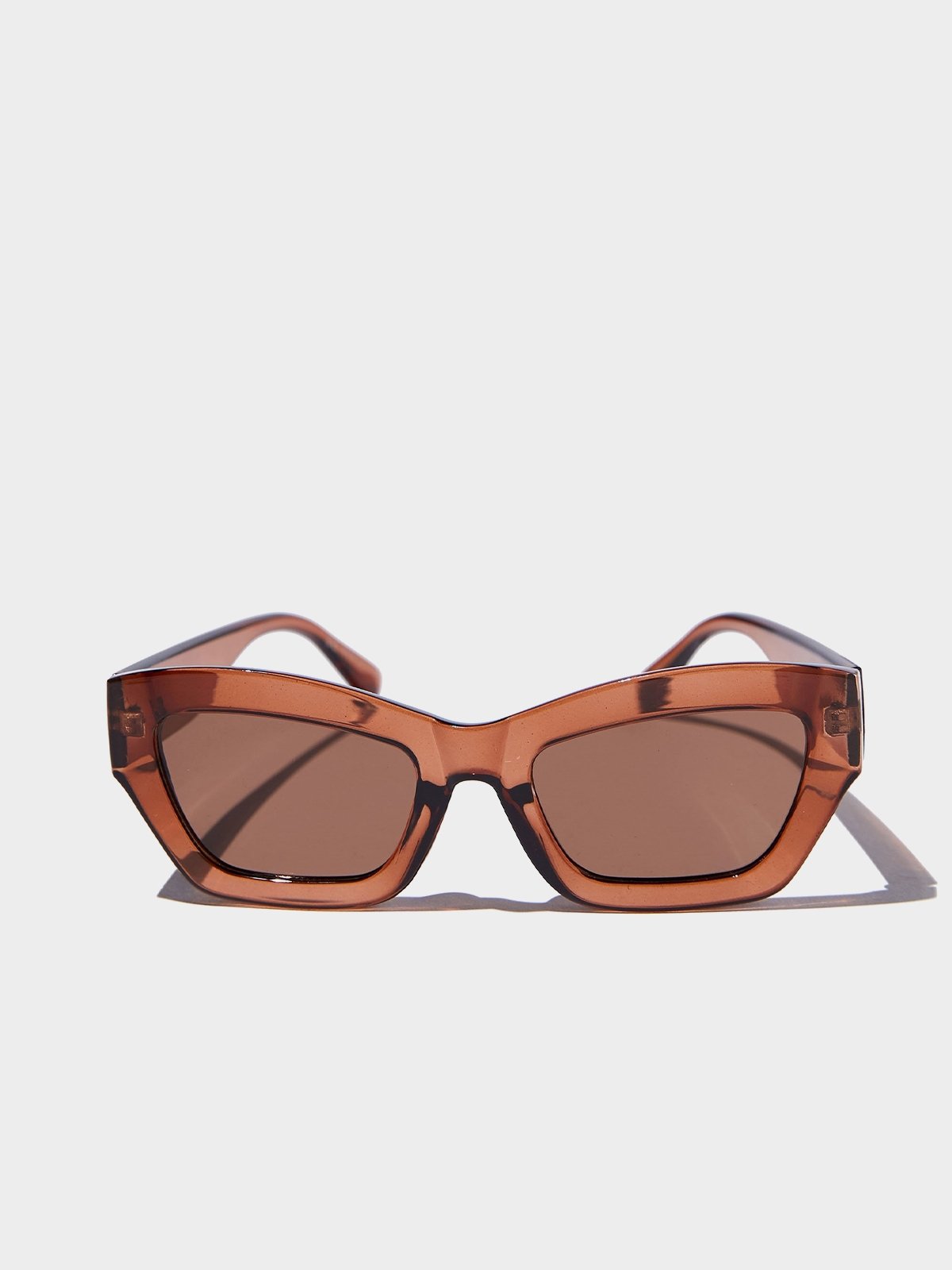 Ciara Cateye Sunglasses Brown Crystal