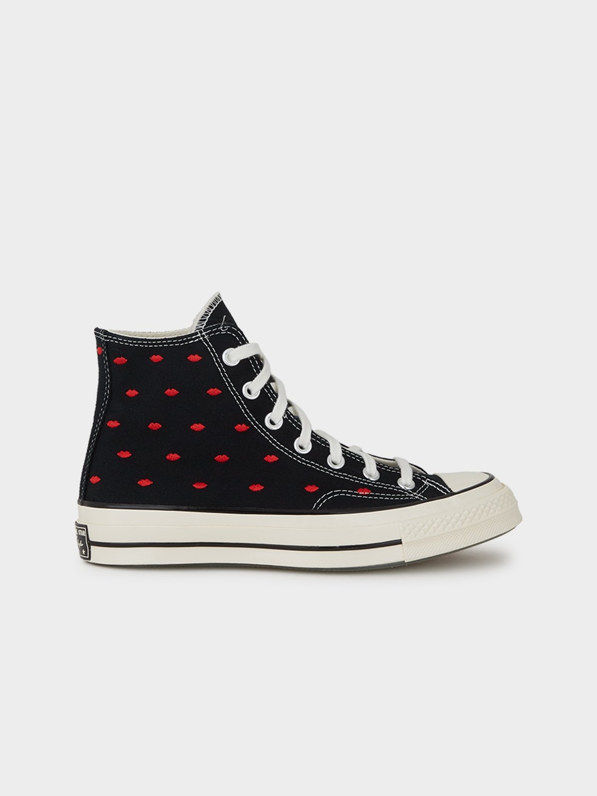 Chuck 70 Hi - Black/University Red/Egret - Pomelo Fashion