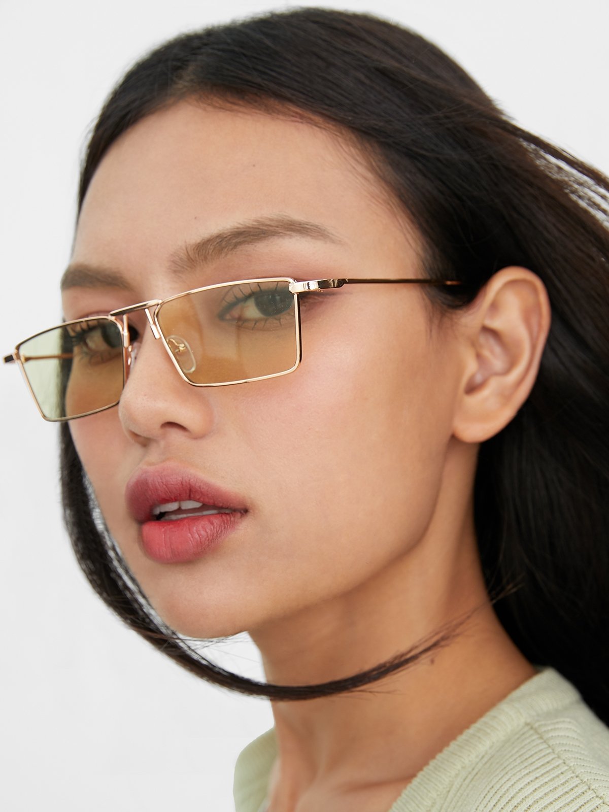 Retro sunglasses gold light pomelo fashion