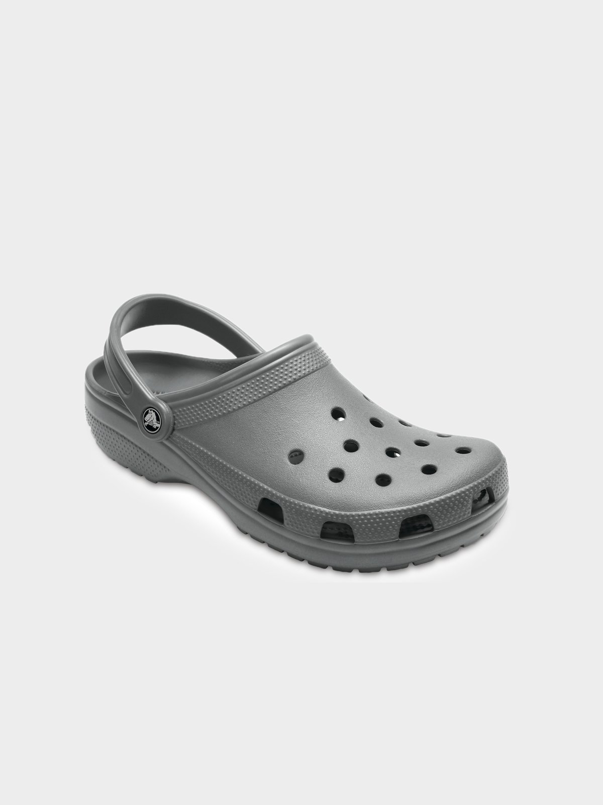 Grey and sale white crocs
