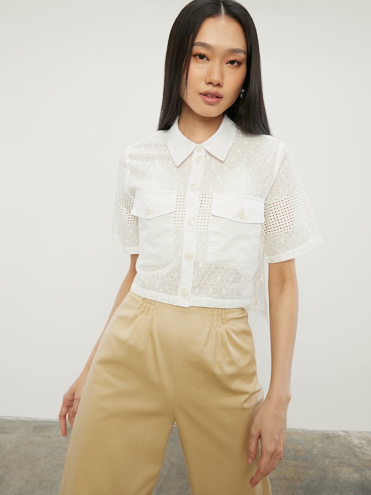 White short new arrivals shirt
