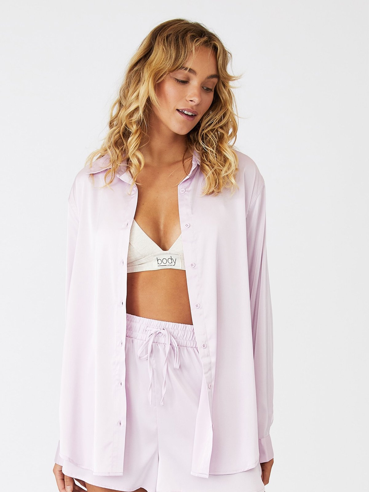 Satin discount sleep shirt