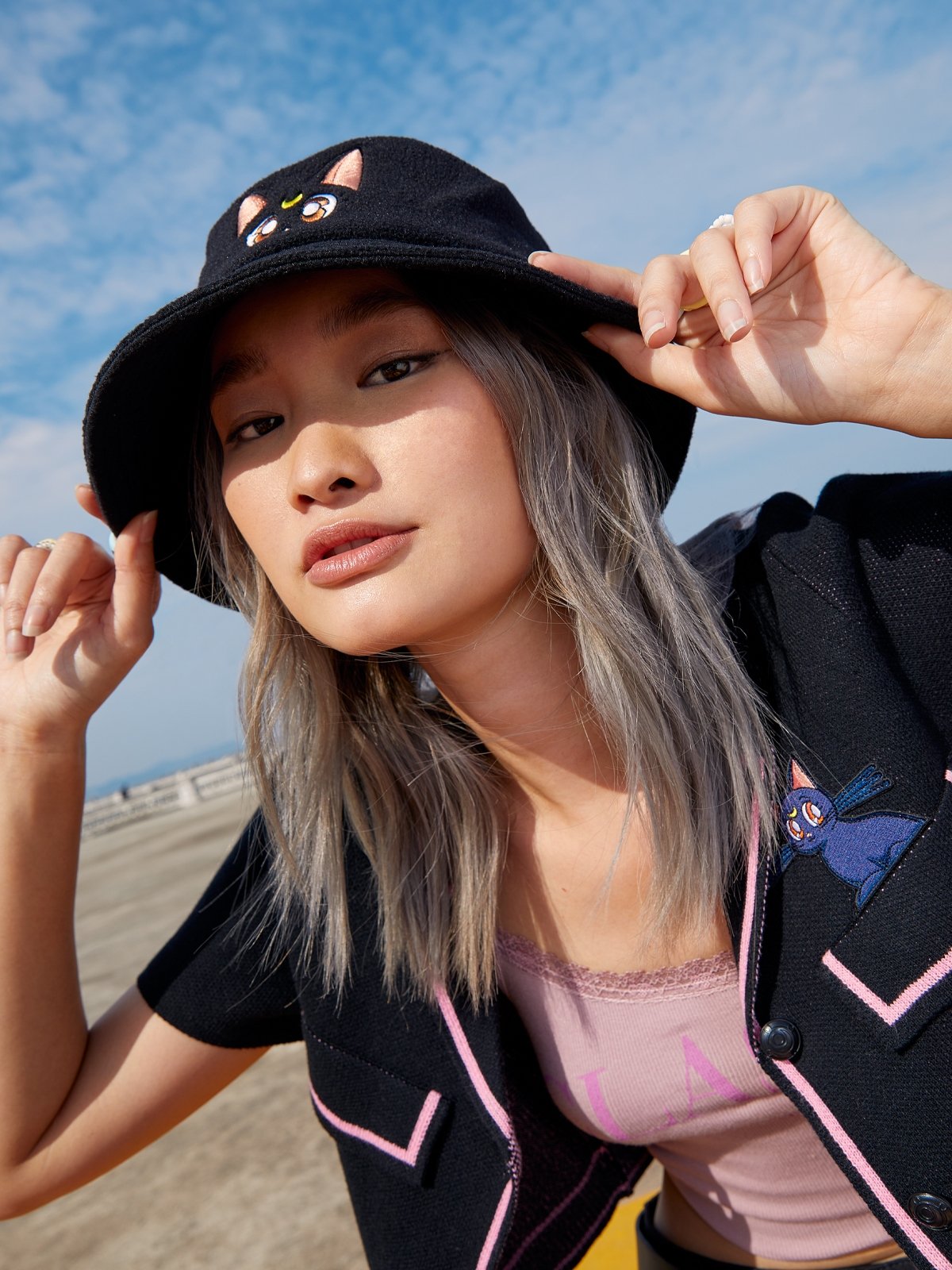 Sailor Moon™ x Pomelo Bucket Hat Black Pomelo Fashion