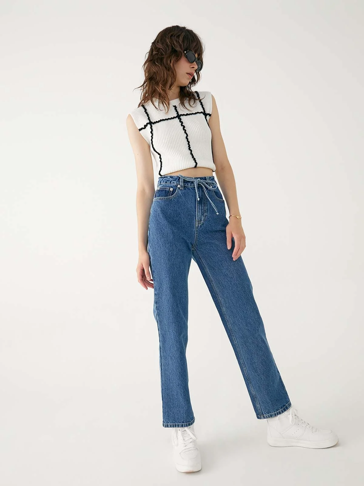 new fashion jeans top
