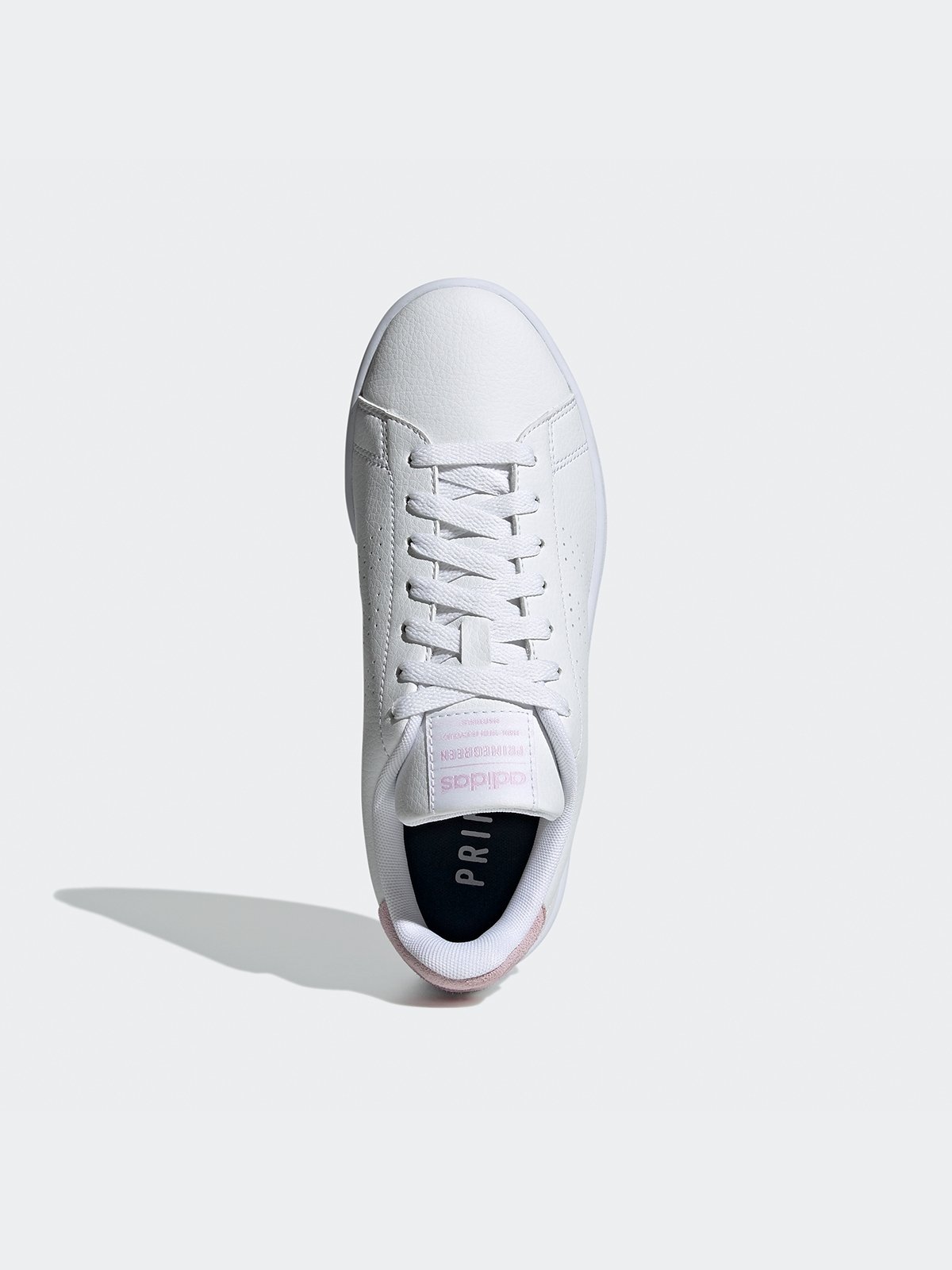 Adidas advantage white pink hot sale