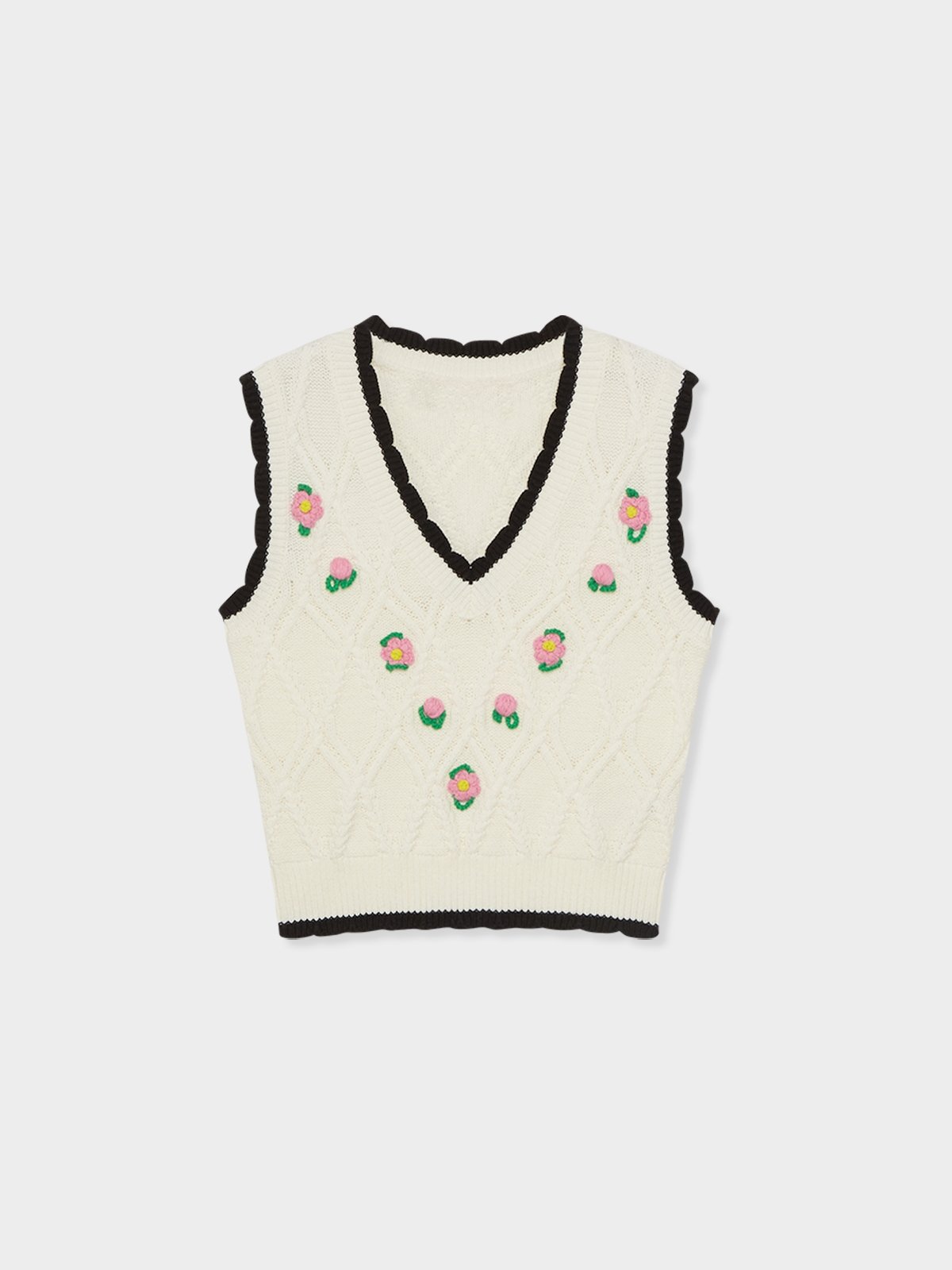 White scoop neck best sale vest