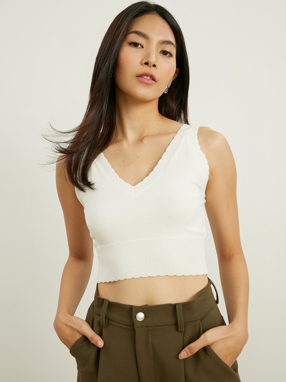 Cardigan tank top shop