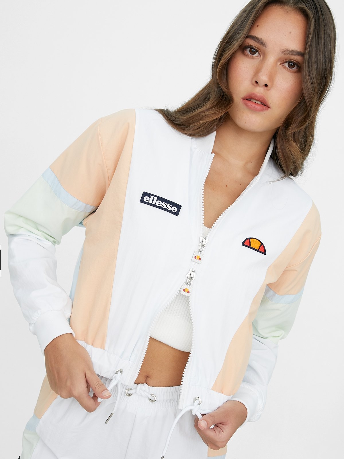 Ellesse cropped jacket discount