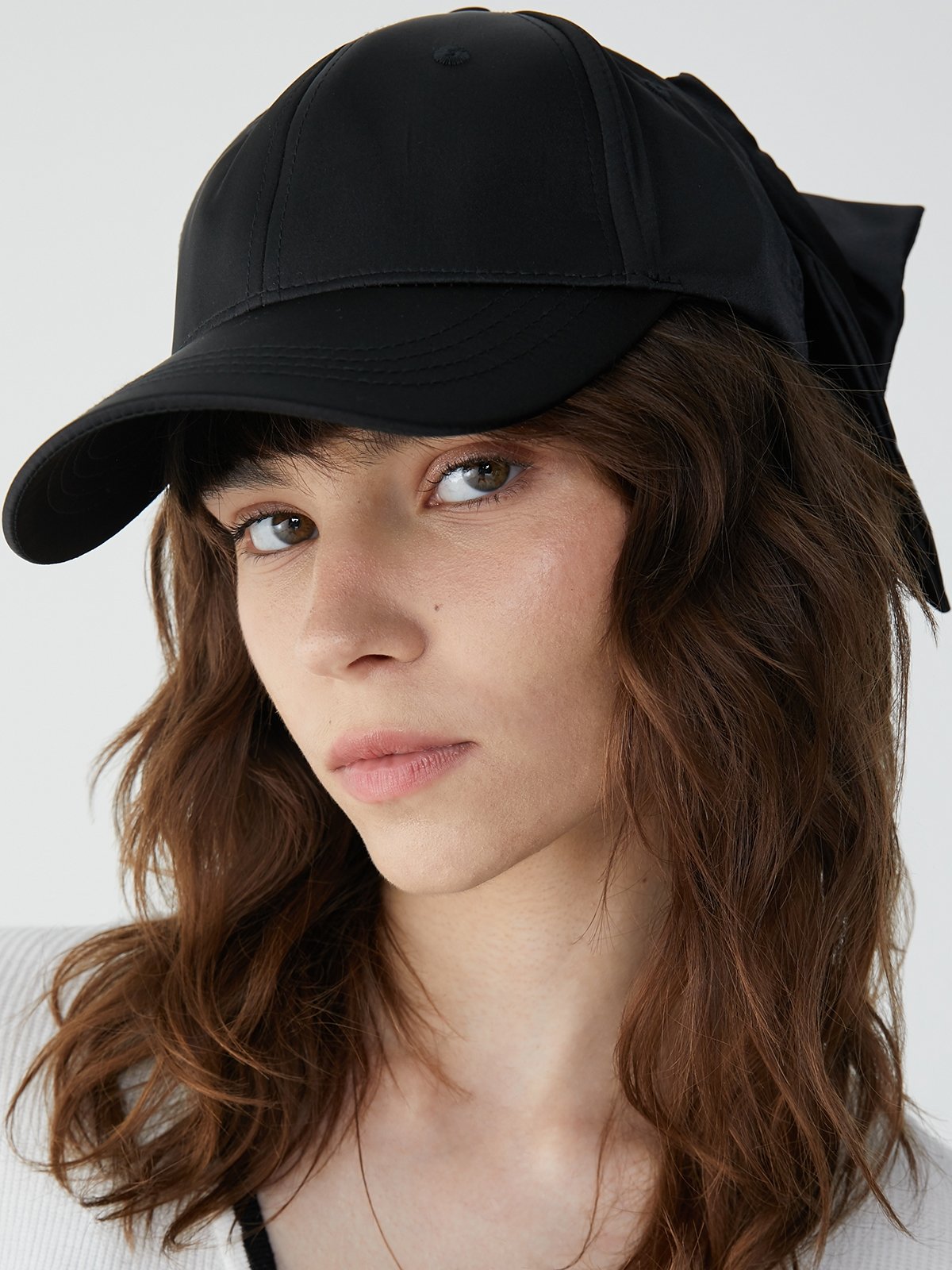 Bow Hat - Black - Pomelo Fashion
