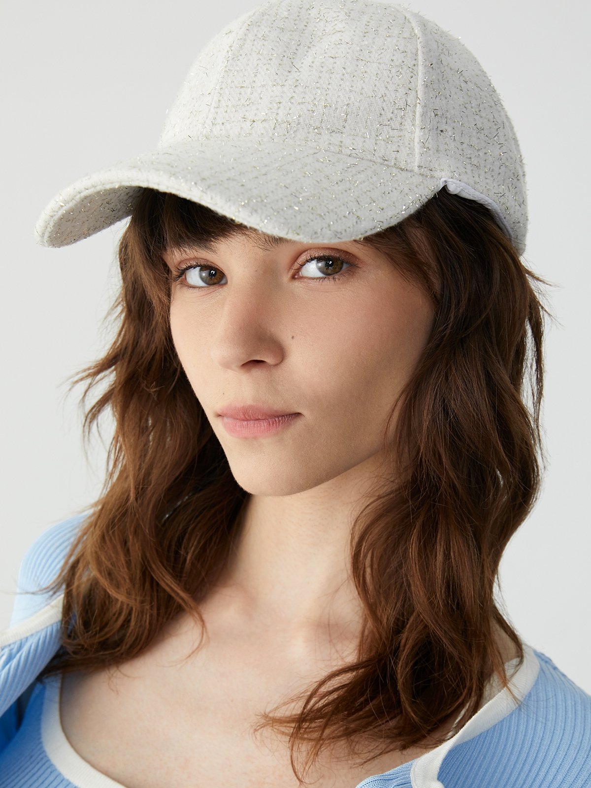 Baseball Cap White Pomelo Fashion