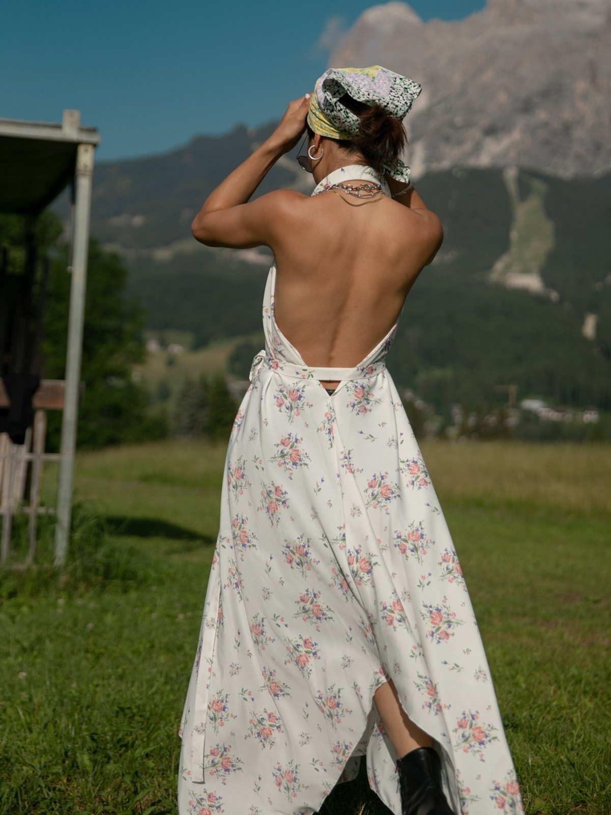 Floral white outlet maxi dress