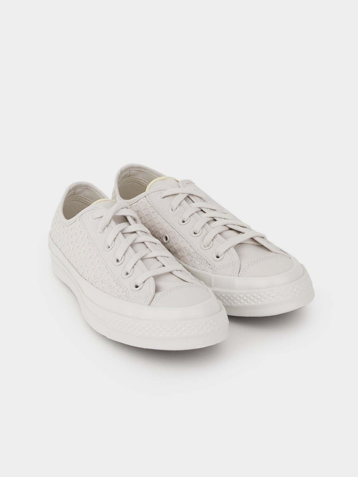Chuck 70 Summer Jacquard Ox - Pale Putty/Lemon Drop/Pale Putty - Pomelo  Fashion
