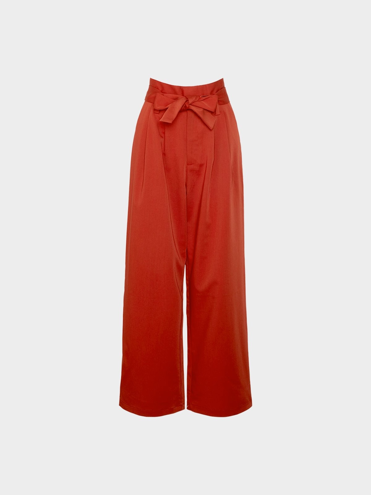 Red paperbag waist on sale pants