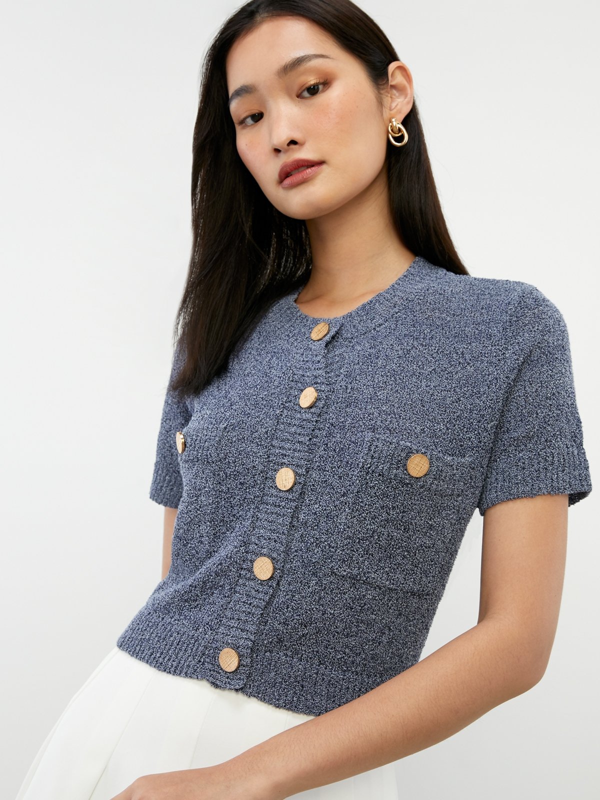 Half sleeve cardigan cheap