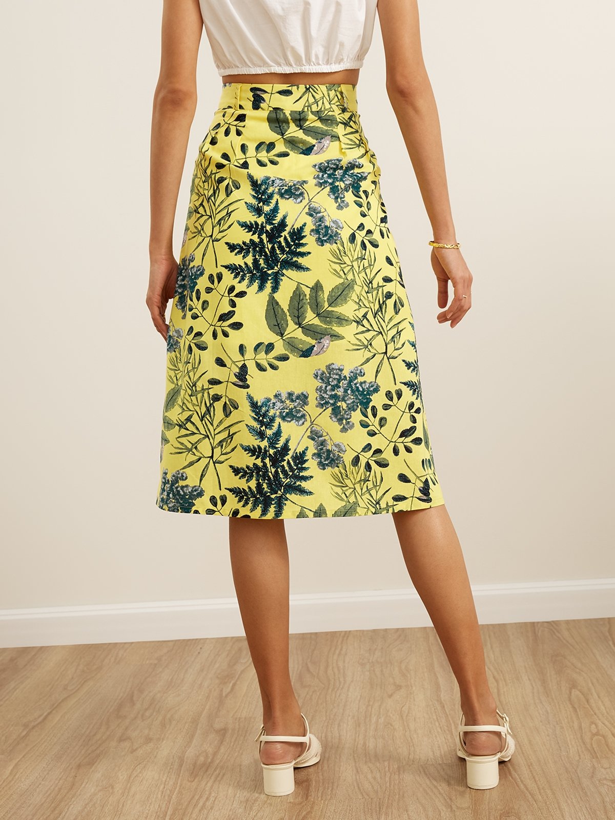 Clara velvet skirt spectra yellow sales