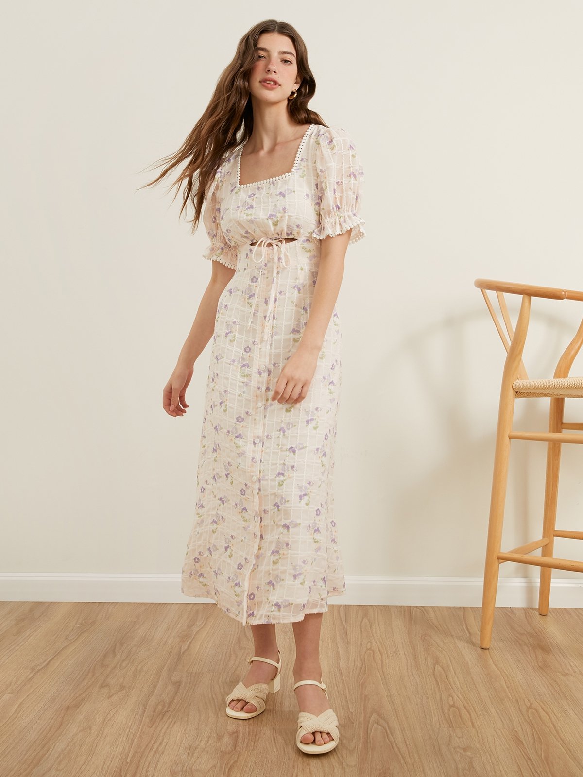 Pomelo floral dress deals