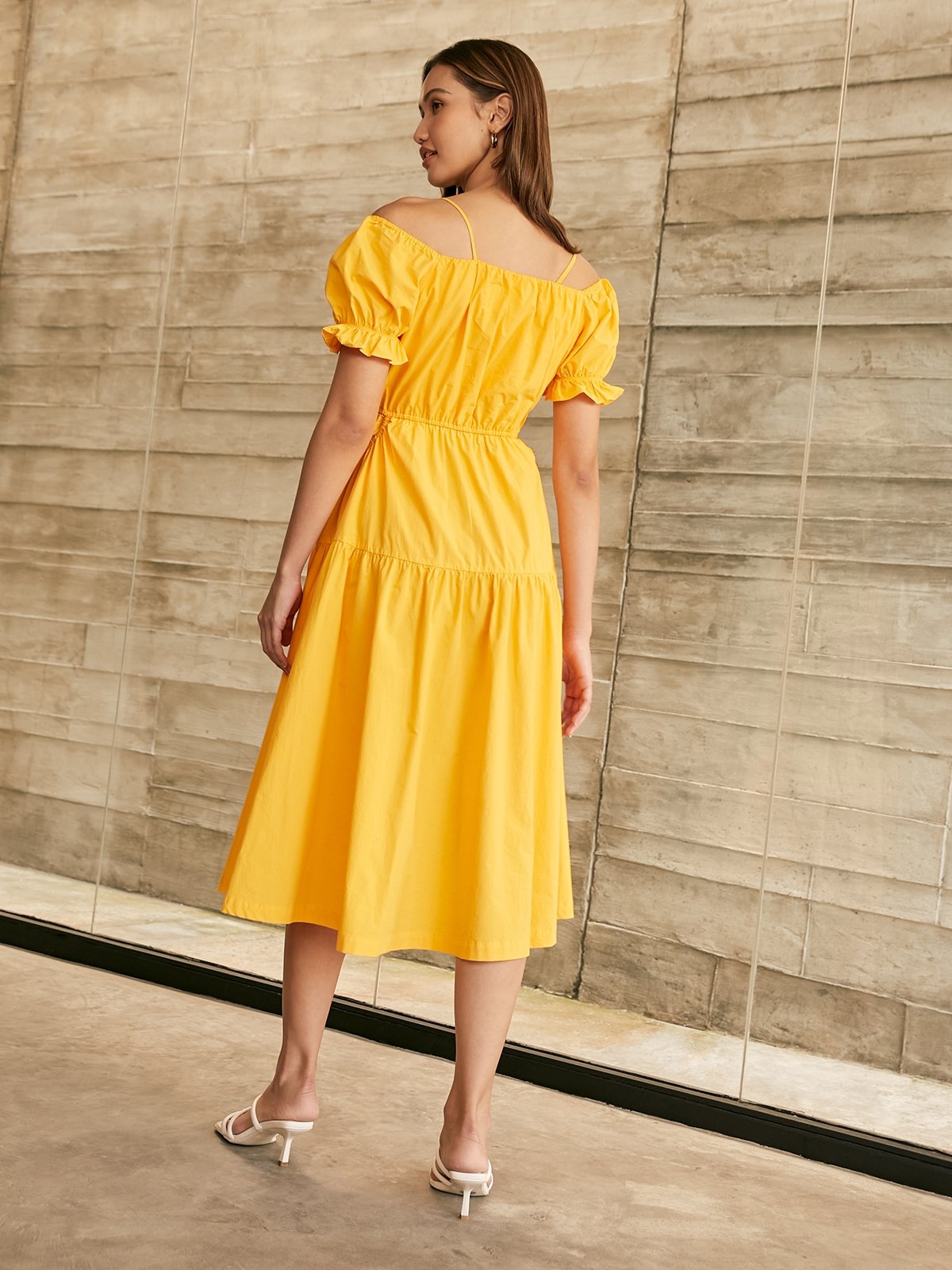 Apricot elephant dress best sale