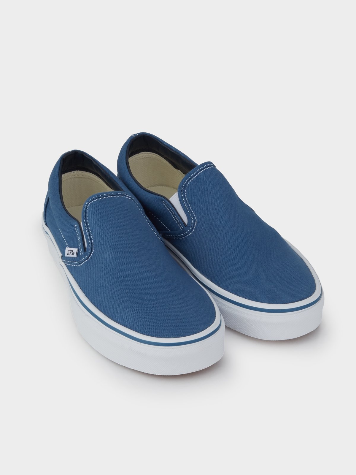 Slip on navy blue vans on sale